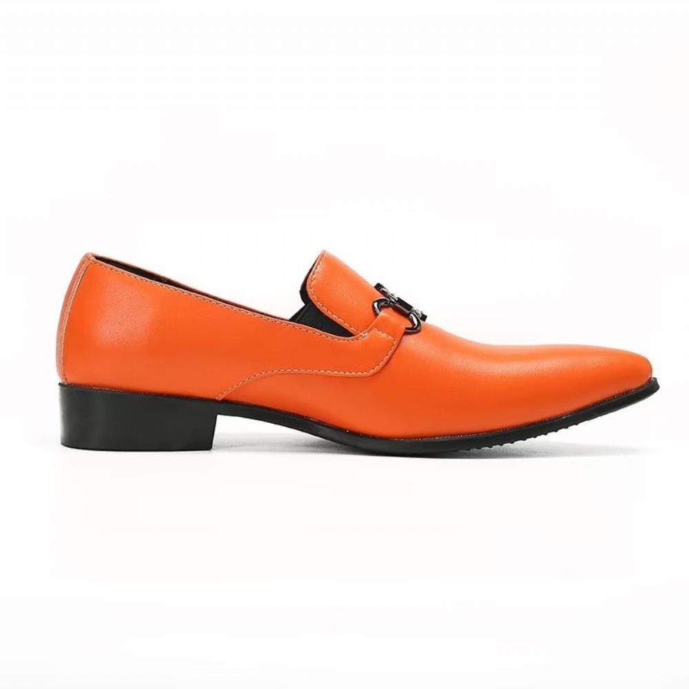 Mocassins Pour Hommes Élégants À Enfiler Audacieux - Orange