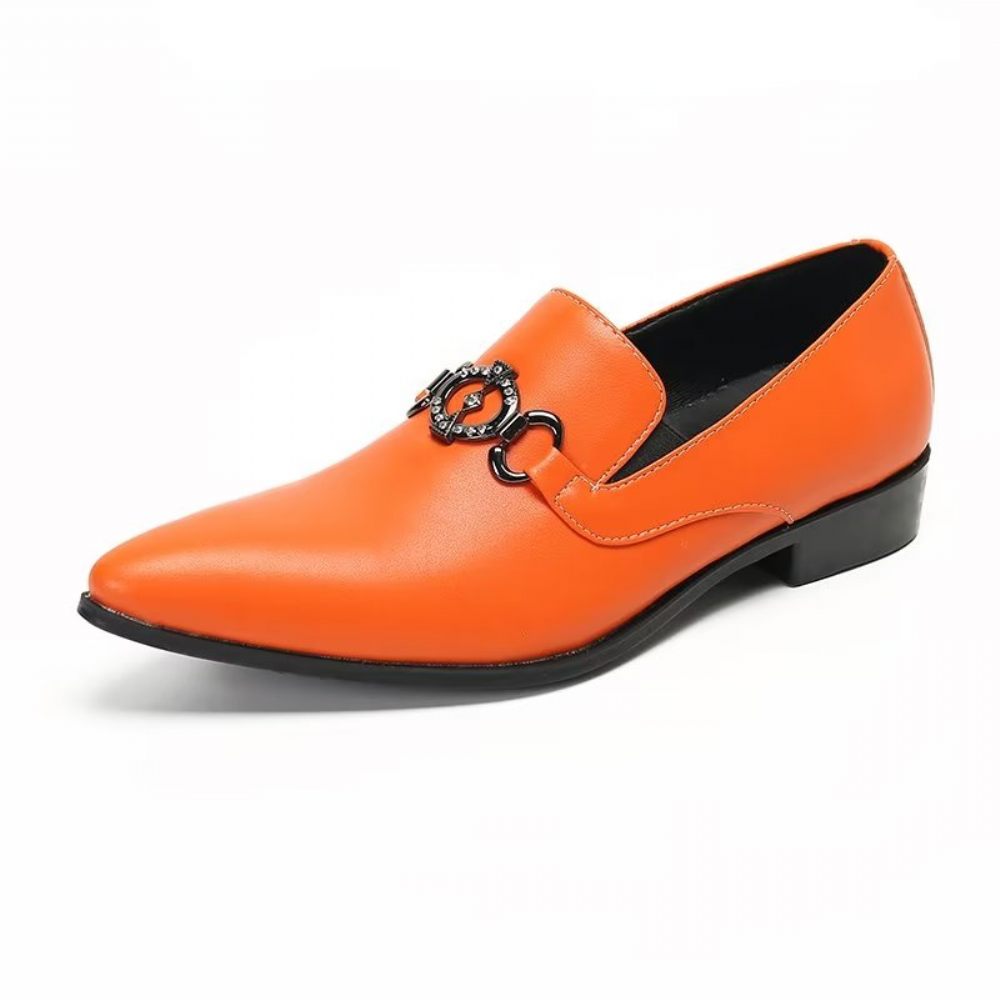 Mocassins Pour Hommes Élégants À Enfiler Audacieux - Orange