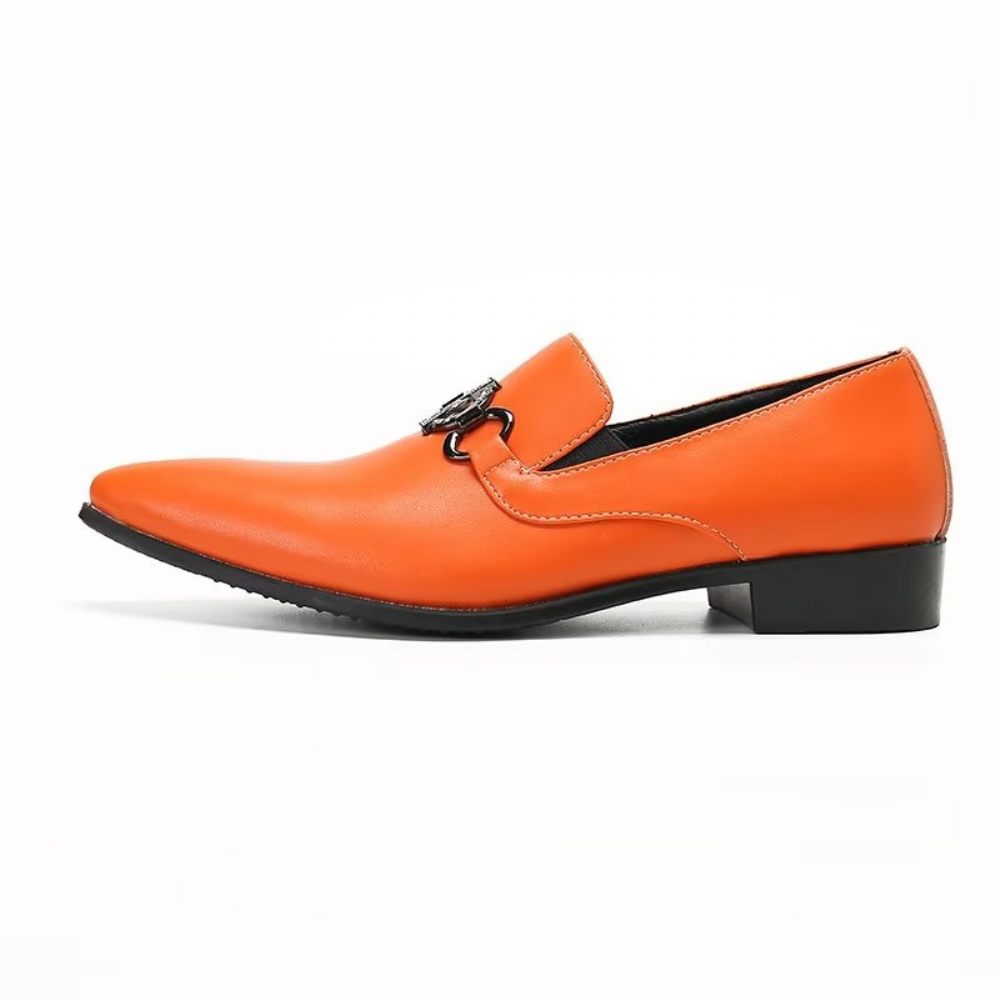 Mocassins Pour Hommes Élégants À Enfiler Audacieux - Orange