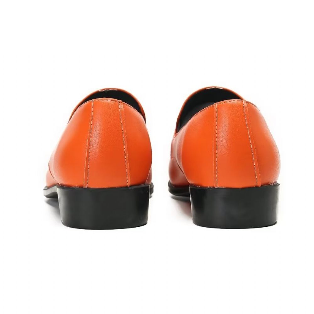 Mocassins Pour Hommes Élégants À Enfiler Audacieux - Orange