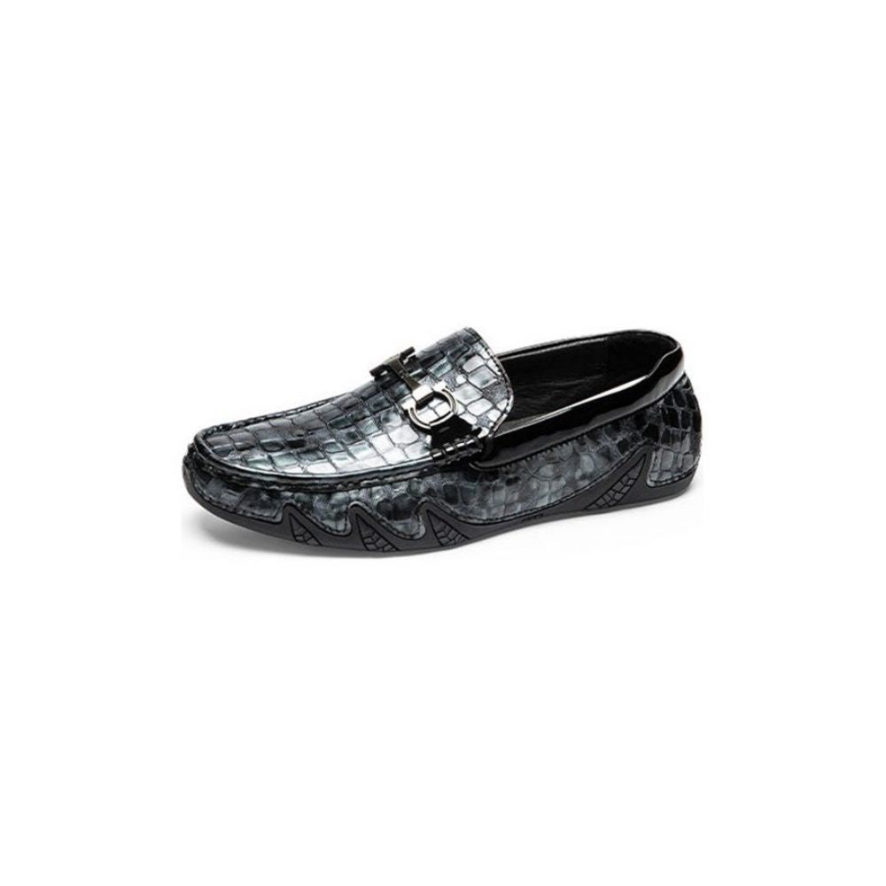 Mocassins Pour Hommes À Enfiler Alligator