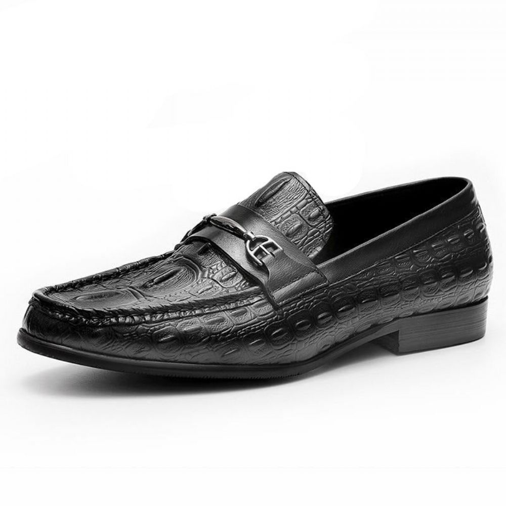 Mocassins Pour Hommes À Enfiler Cuir Crocbreeze Luxe - Noir