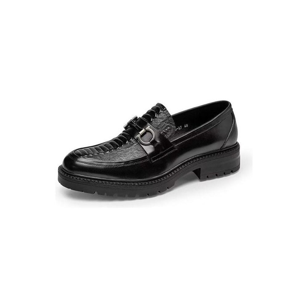 Mocassins Pour Hommes À Enfiler Exquis - Noir