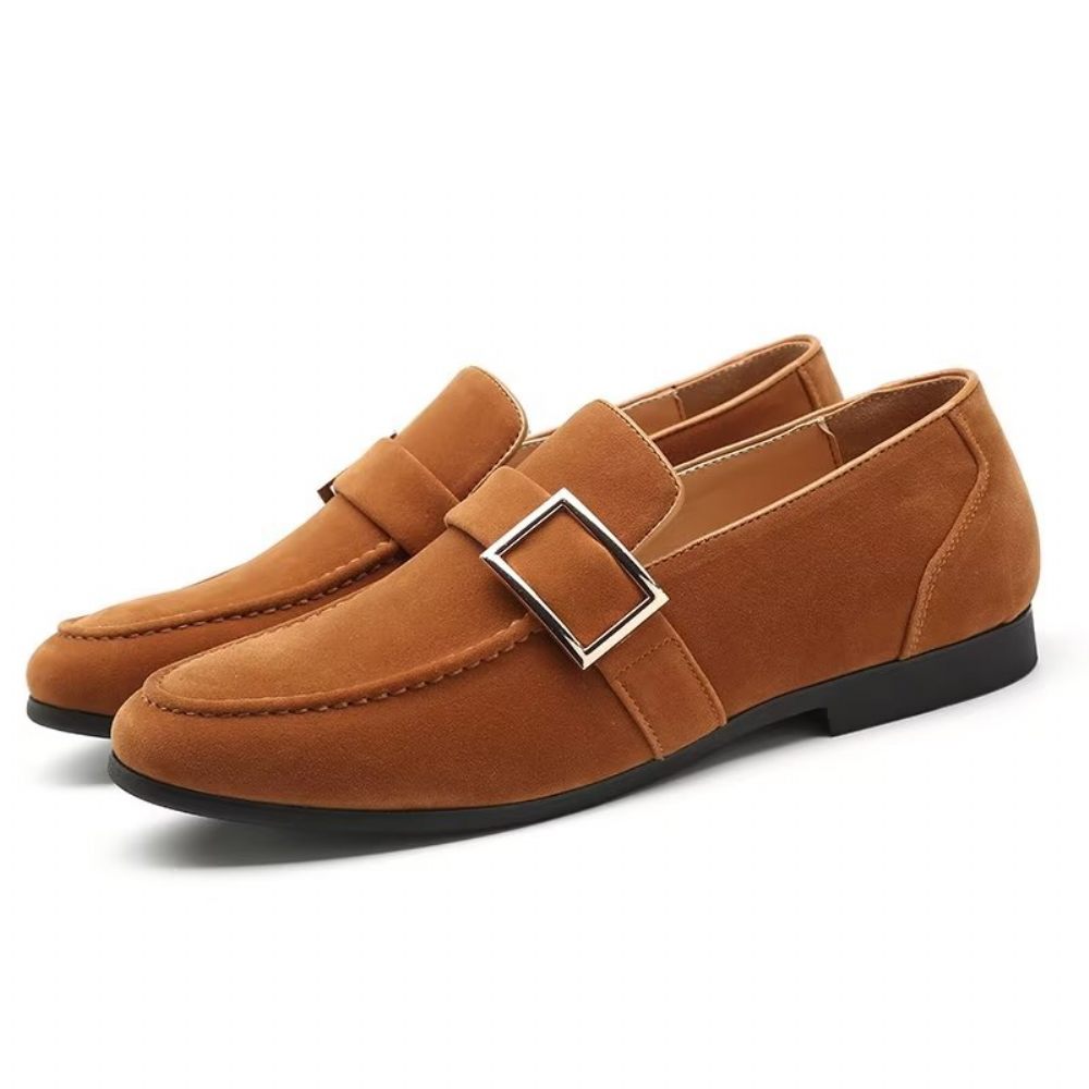 Mocassins Pour Hommes À Enfiler Relief Modish - Marron