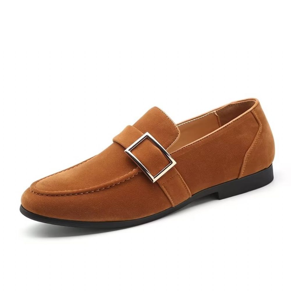 Mocassins Pour Hommes À Enfiler Relief Modish - Marron