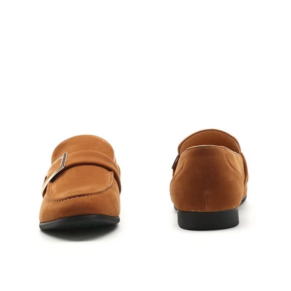 Mocassins Pour Hommes À Enfiler Relief Modish - Marron