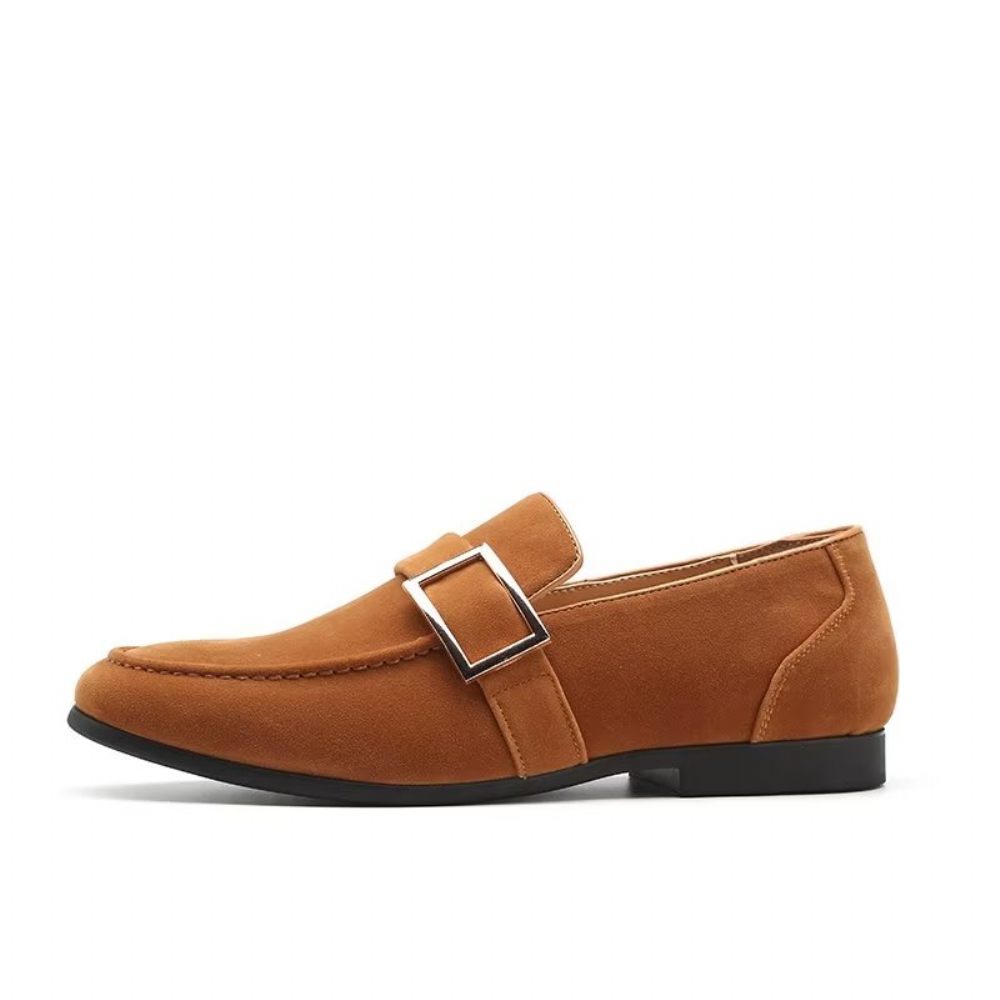 Mocassins Pour Hommes À Enfiler Relief Modish - Marron