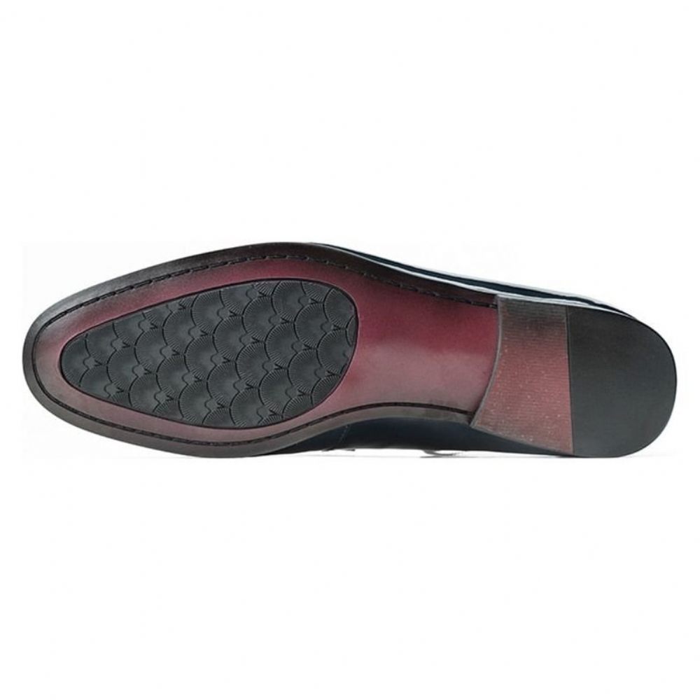 Mocassins Pour Hommes Exotiques À Lacets - Noir