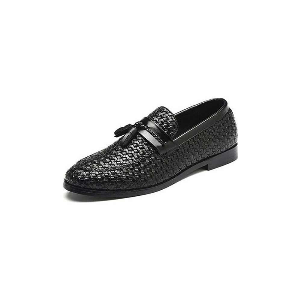 Mocassins Pour Hommes Gland Chic Cuir Boucle Sangle Chaussures Mariage