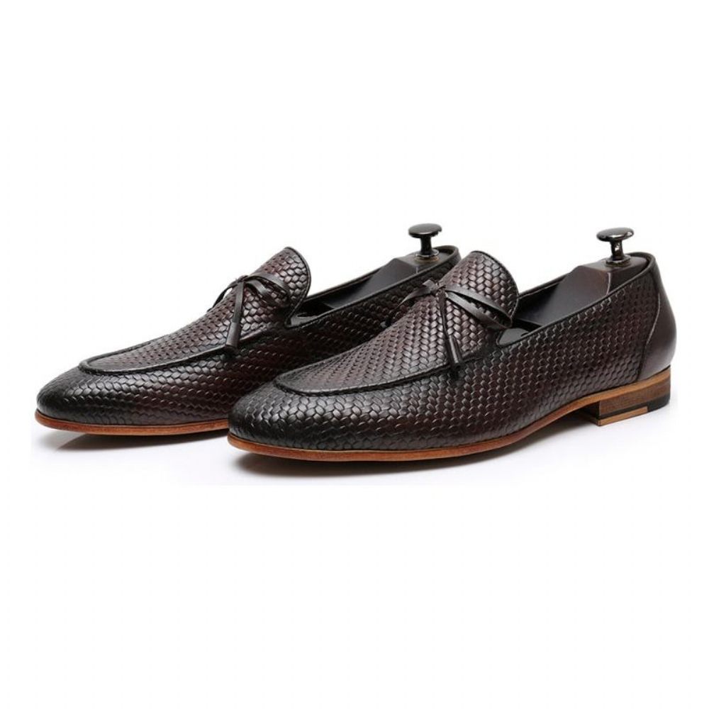 Mocassins Pour Hommes Luxe Croctex À Enfiler - Café