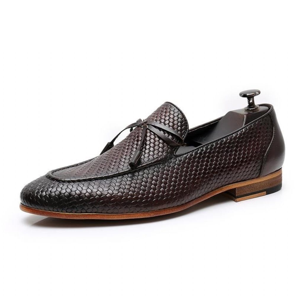 Mocassins Pour Hommes Luxe Croctex À Enfiler - Café