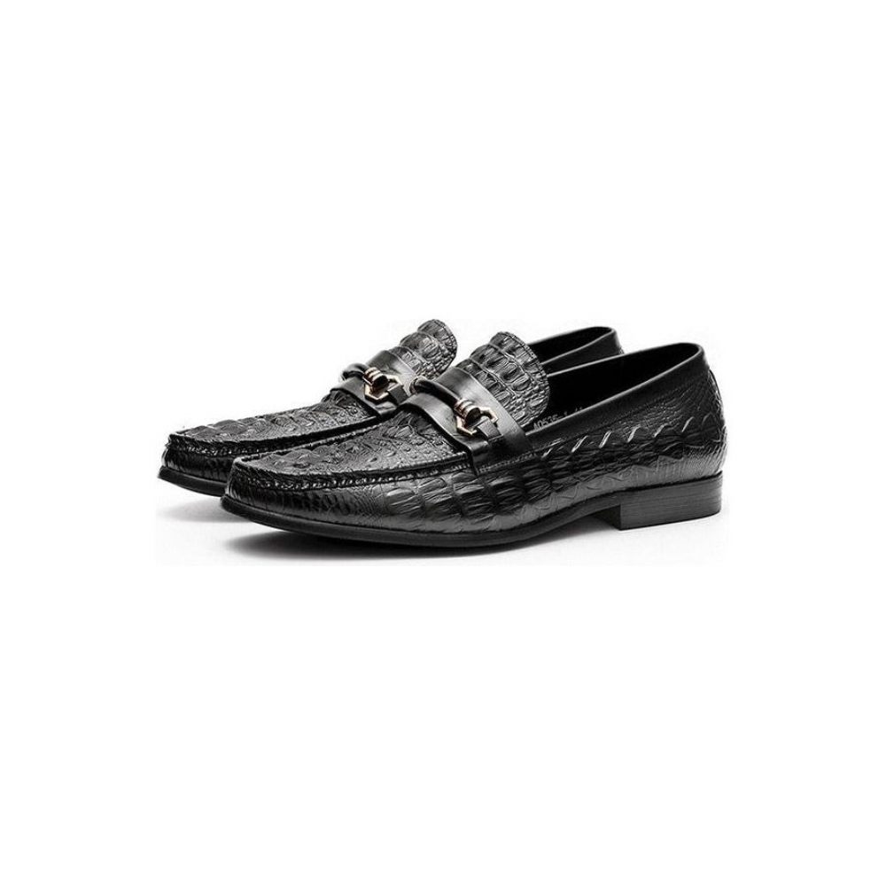 Mocassins Pour Hommes Oxford Cuir Exotique