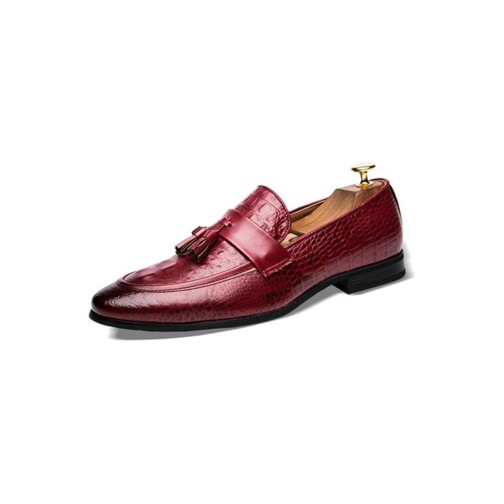 Mocassins Pour Hommes Oxford Exotiques Lavish Croctassel