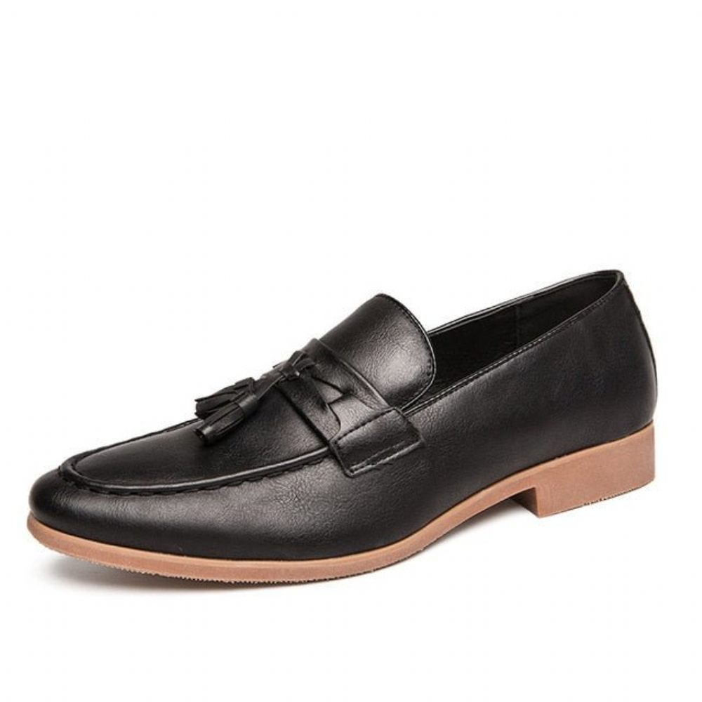 Mocassins Pour Hommes Oxford Exotiques Lavish Croctassel - Noir 1