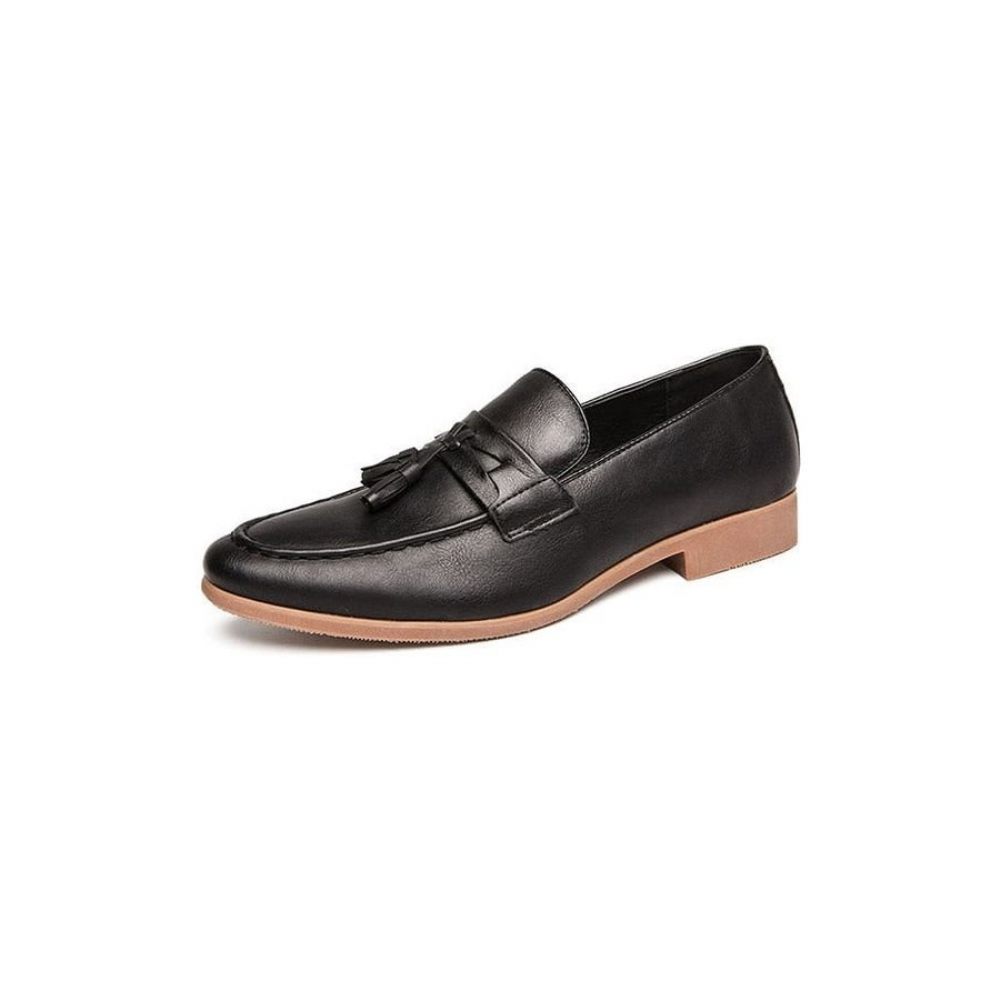 Mocassins Pour Hommes Oxford Exotiques Lavish Croctassel - Noir 1