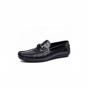 Mocassins Pour Hommes Oxford Luxe Cuir Crocodile À Motif D'alligator