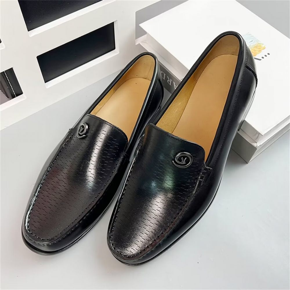 Mocassins Pour Hommes Raffinés - Noir