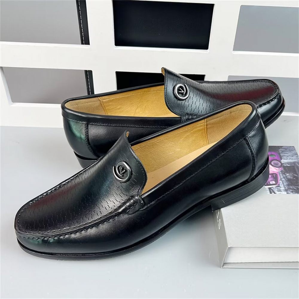 Mocassins Pour Hommes Raffinés - Noir