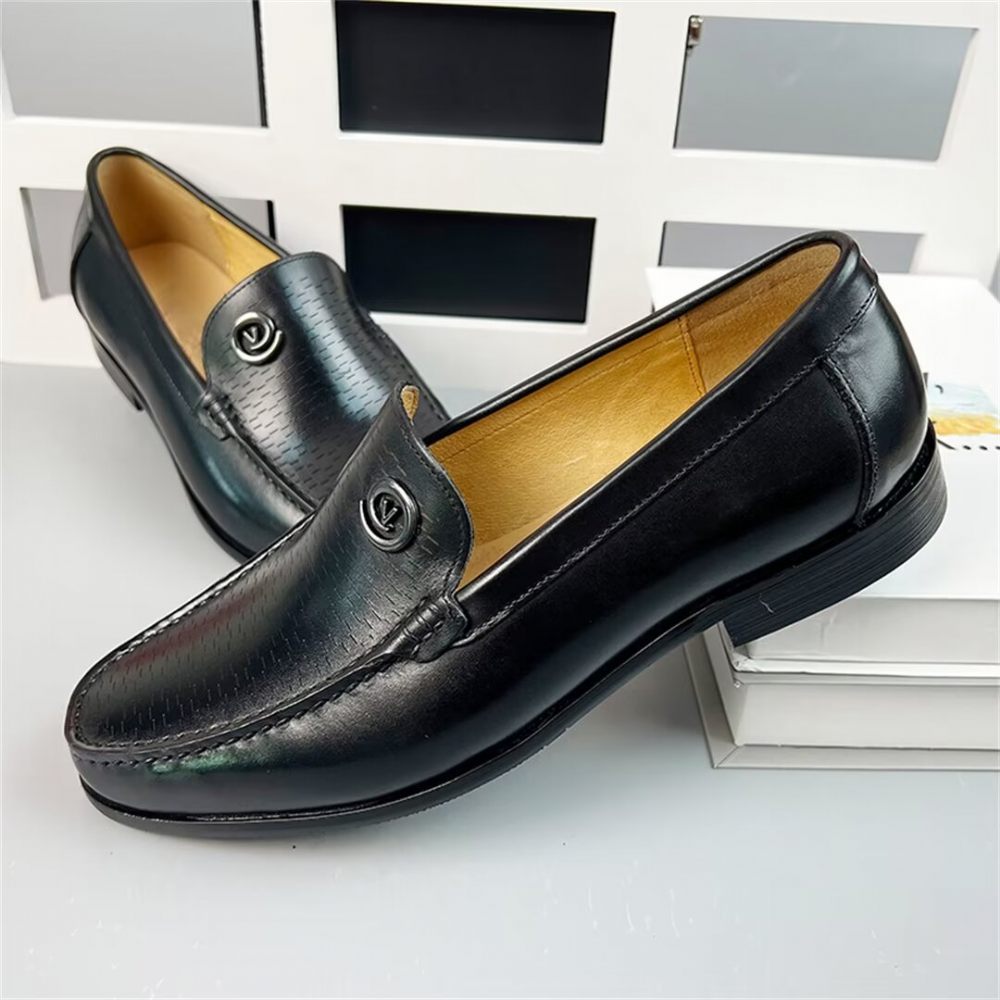 Mocassins Pour Hommes Raffinés - Noir