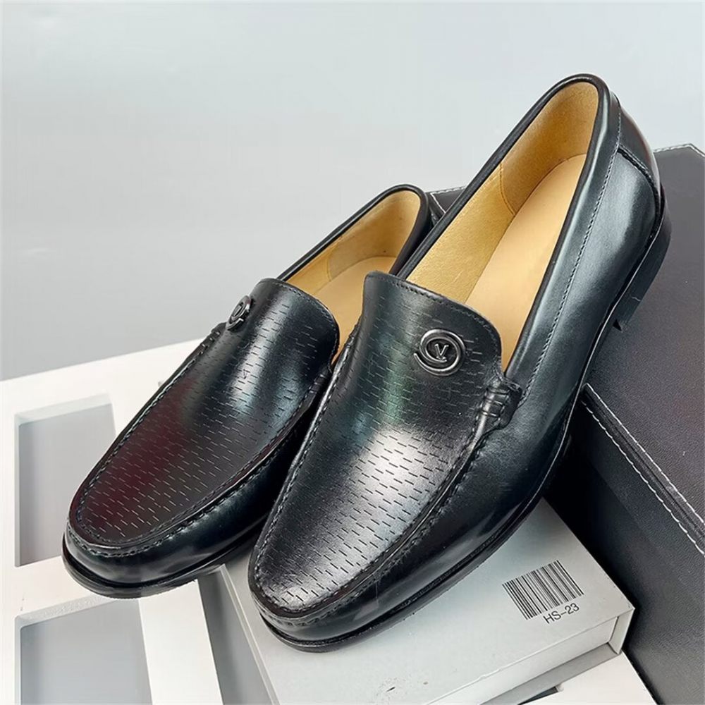 Mocassins Pour Hommes Raffinés - Noir