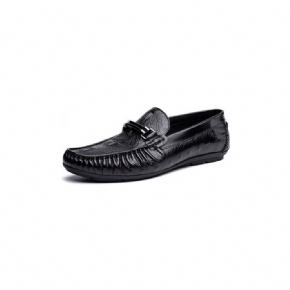 Mocassins Pour Hommes Richelieu Cuir Croctex Luxe