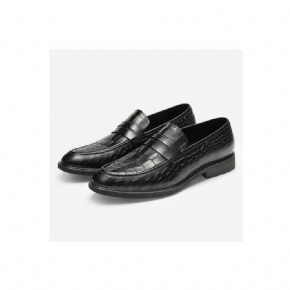 Mocassins Pour Hommes Richelieu À Enfiler Cuir Exotique