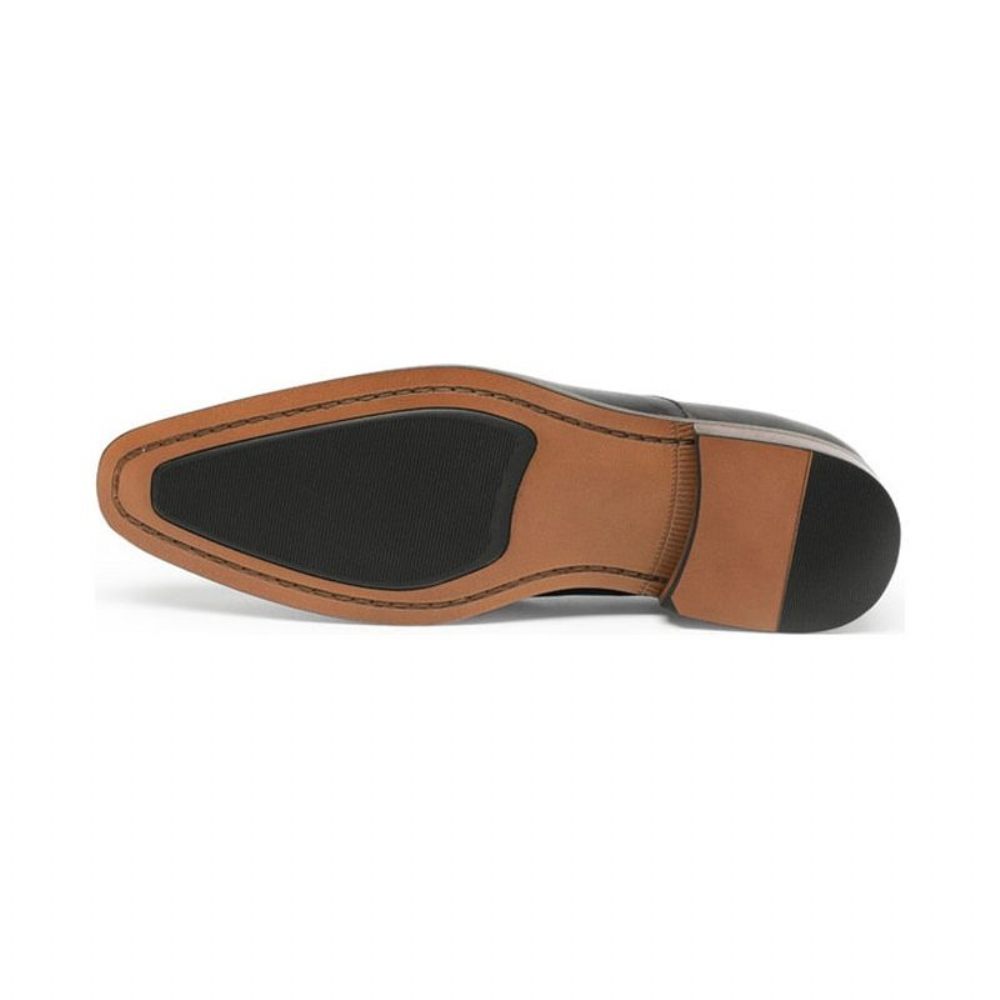 Mocassins Pour Hommes Richelieu À Enfiler Exotiques - Marron