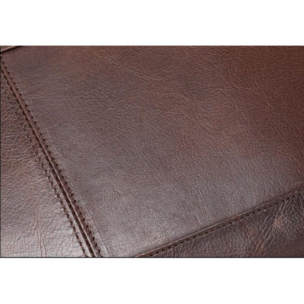 Porte-documents Pour Hommes Luxe Cuir Exotique Ordinateur Portable - Café