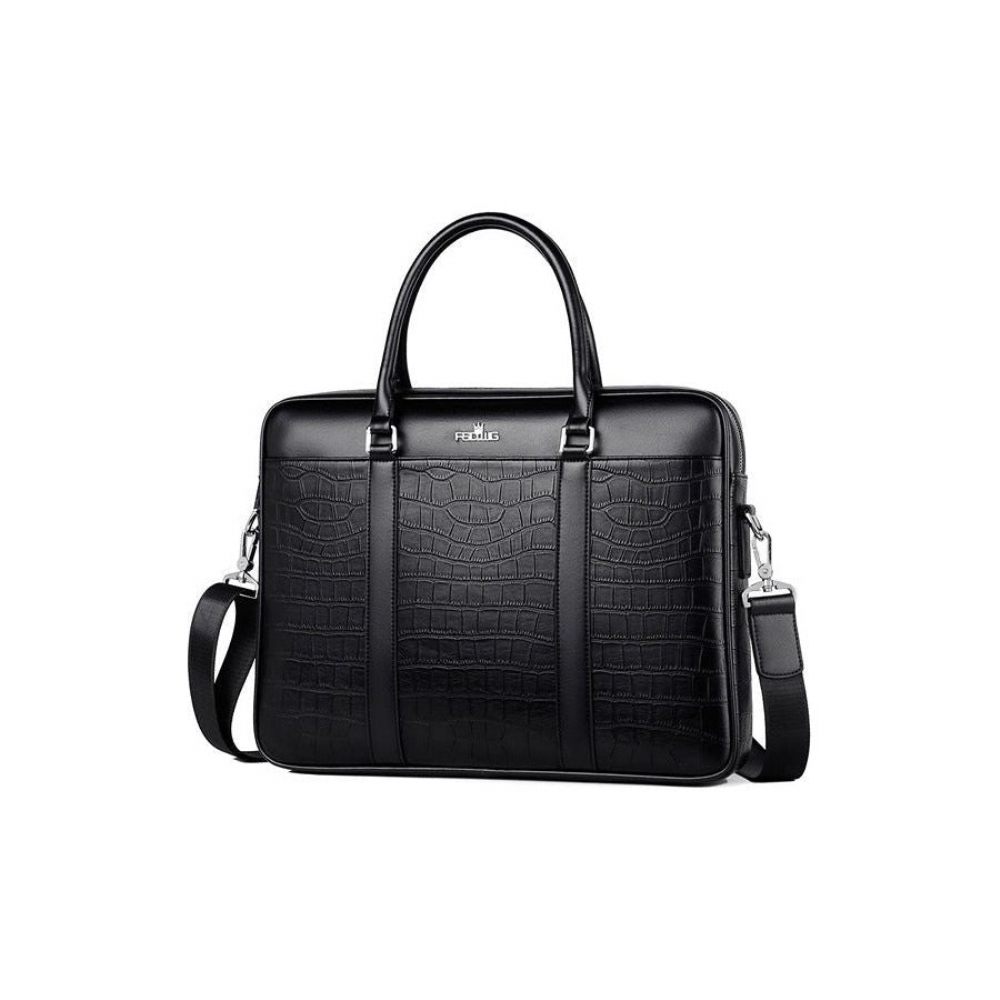 Porte-documents Pour Hommes Ordinateur Portable Cuir Exotique