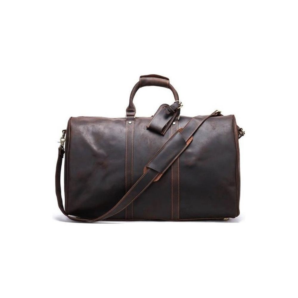 Porte-documents Pour Hommes Sac Voyage Cuir Luxe - Marron 2