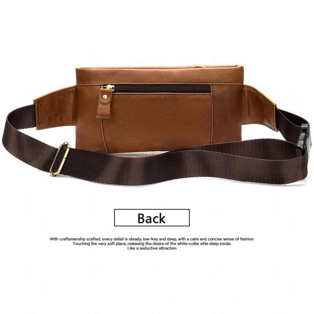 Portefeuilles Pour Hommes Pack Poitrine Voyage Cuir Exotique Luxe - Marron