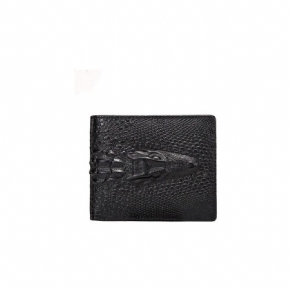 Portefeuilles Pour Hommes Porte-monnaie Vintage Cuir Crocodile Exquis