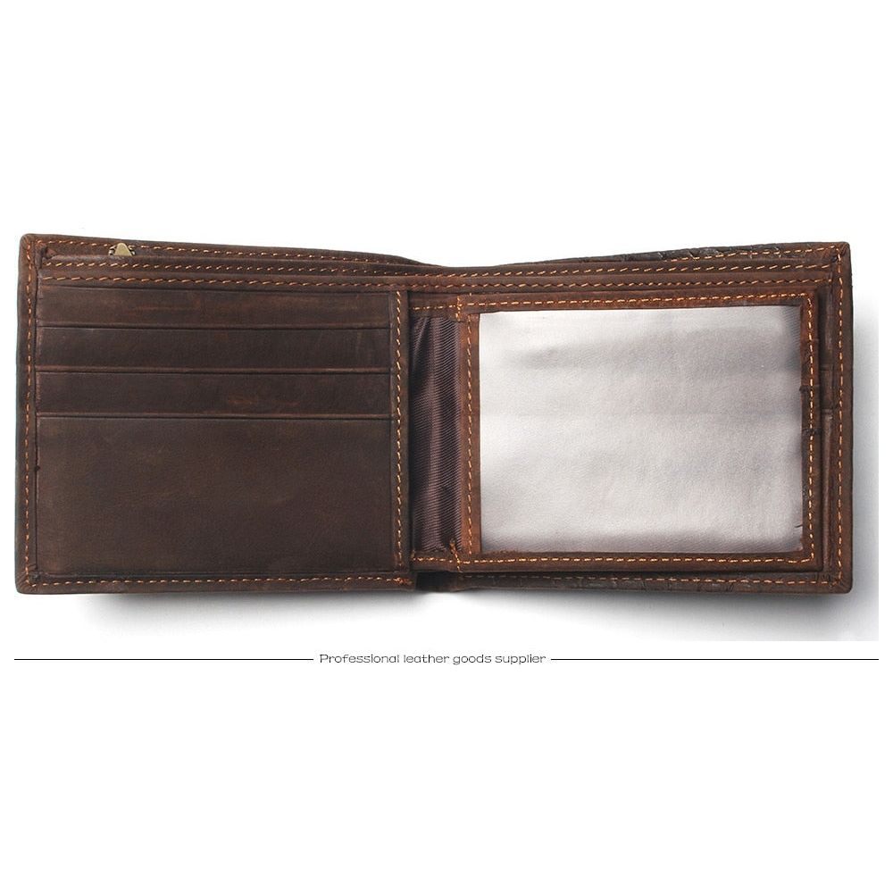 Portefeuilles Pour Hommes Portefeuille Luxe Avec Porte-cartes Crocskin - Café