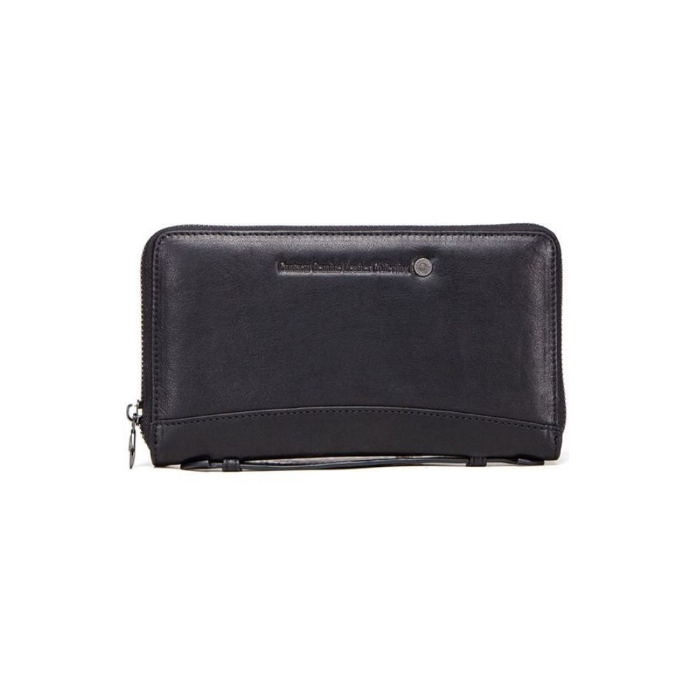 Portefeuilles Pour Hommes Portefeuille Luxe Vintage Peau Vache À Longue Pochette - Noir