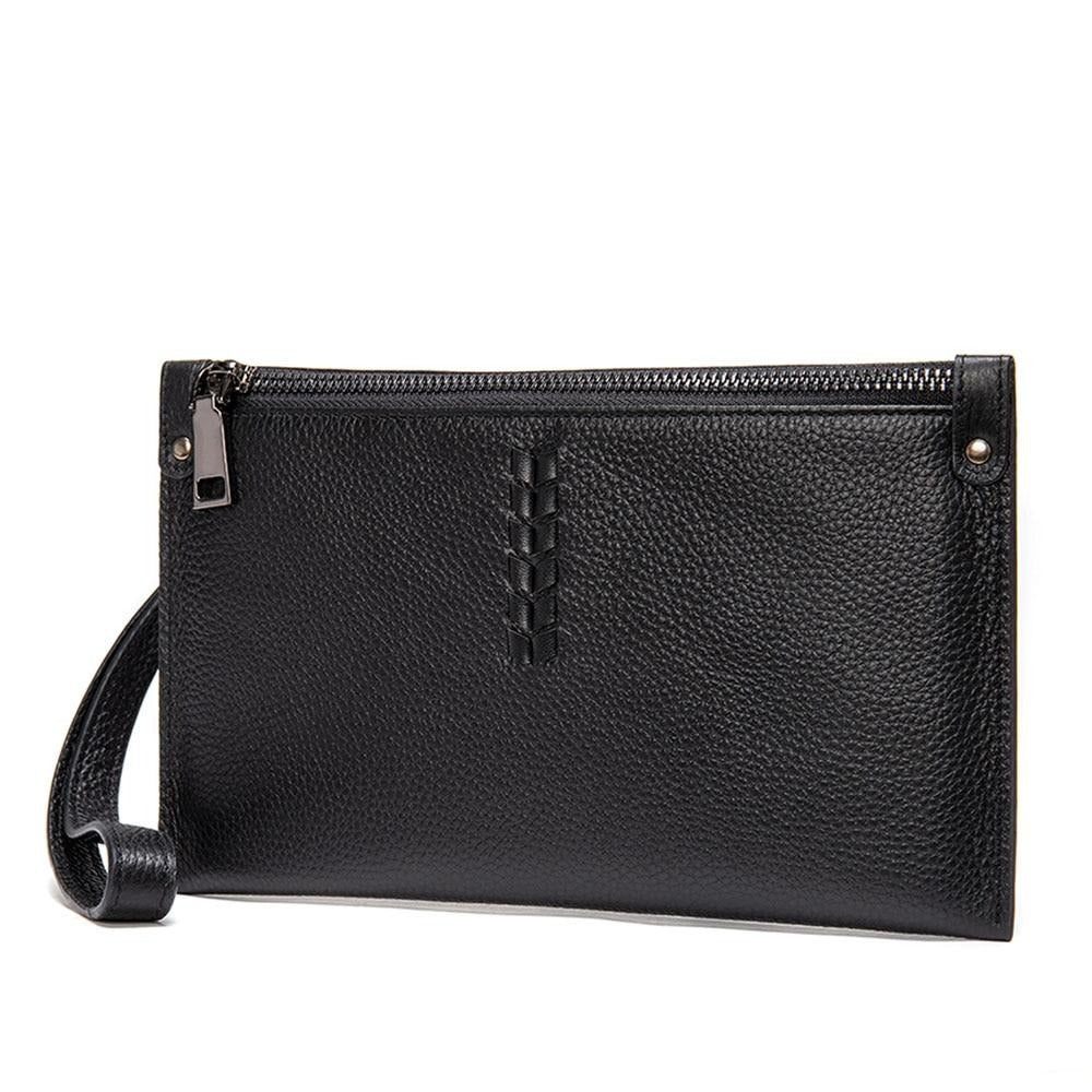 Portefeuilles Pour Hommes Portefeuille Pochette Exotique Froncé - Noir