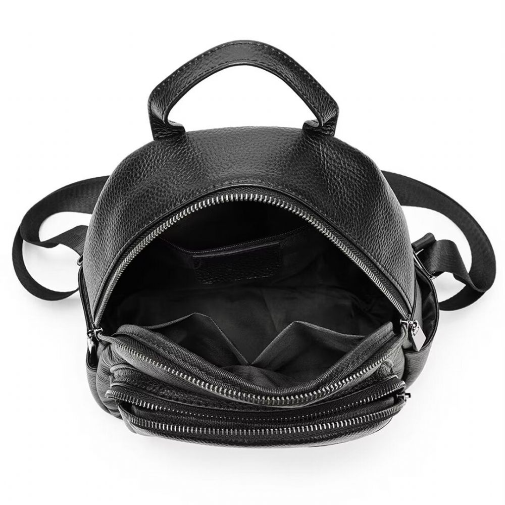 Sac À Dos Cuir Exotique Trailblazer's Treasure Pour Hommes - Noir