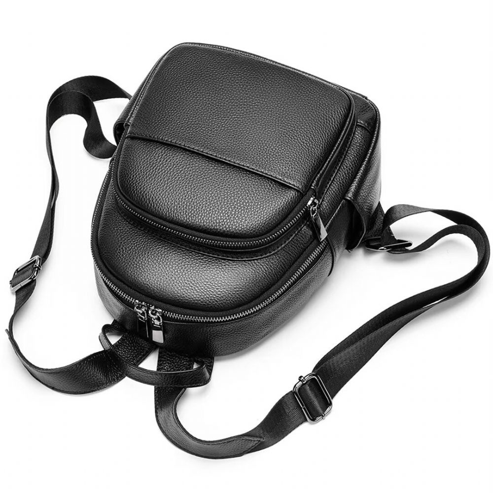 Sac À Dos Cuir Exotique Trailblazer's Treasure Pour Hommes - Noir