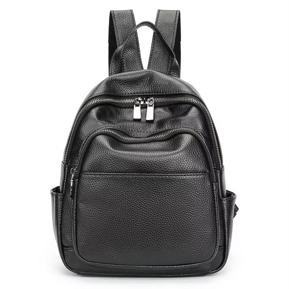 Sac À Dos Cuir Exotique Trailblazer's Treasure Pour Hommes - Noir