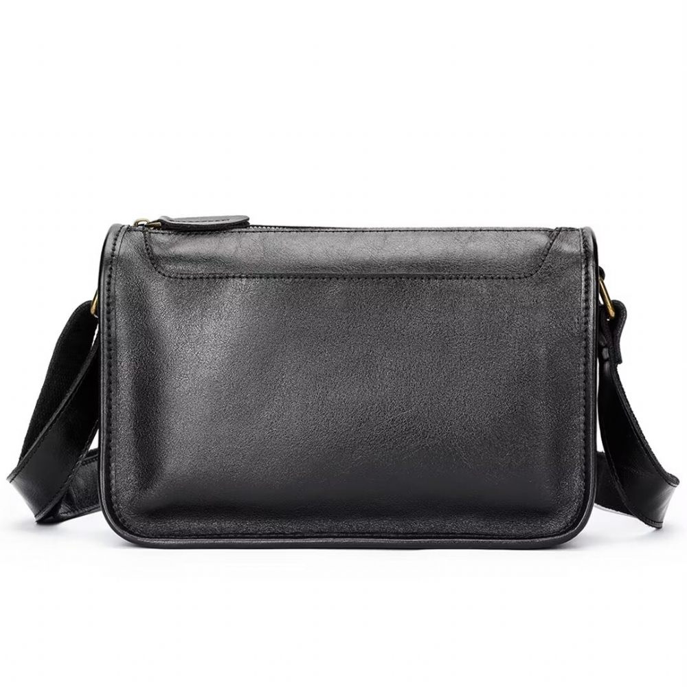 Sacs À Bandoulière Pour Hommes Cabas Cuir Raffiné Regal - Noir1