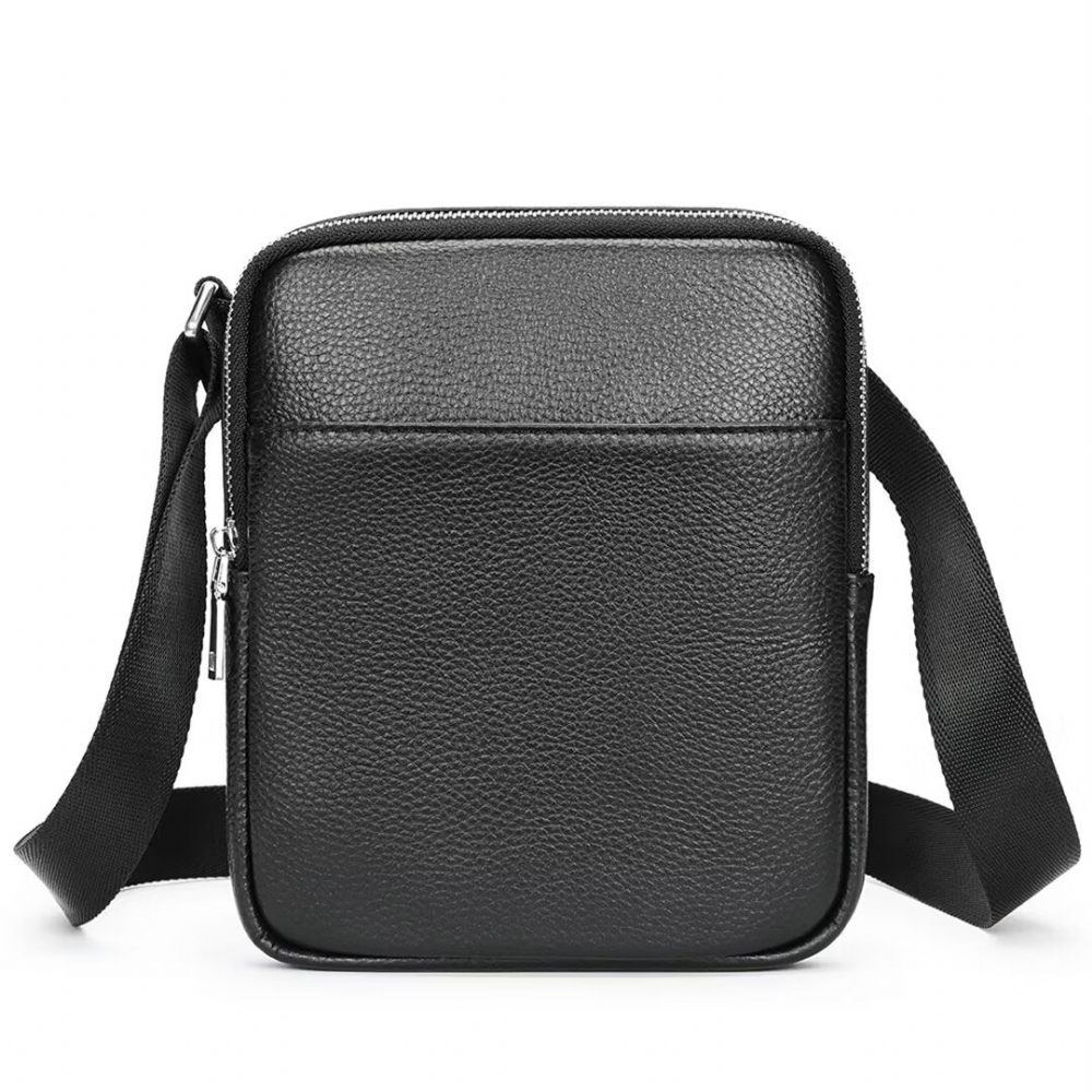 Sacs À Bandoulière Pour Hommes Cabas Pinnacle Prestige Cuir D'alligator - Noir