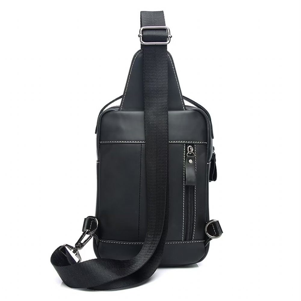 Sacs À Bandoulière Pour Hommes Metropolitan Leather Tote Classic - Noir