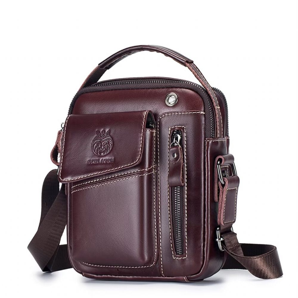 Sacs À Bandoulière Pour Hommes Regal Urbanite Satchel Cuir - Noir