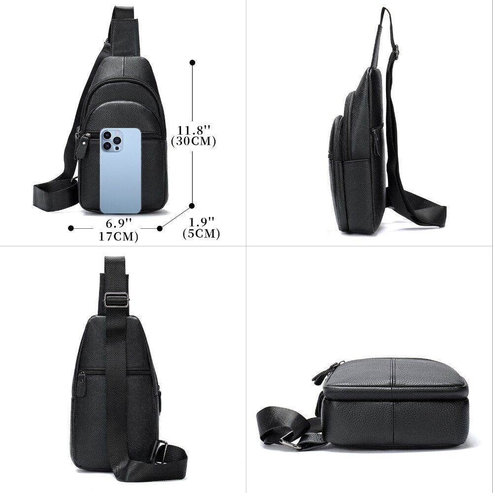 Sacs À Bandoulière Pour Hommes Sac Chic - Noir