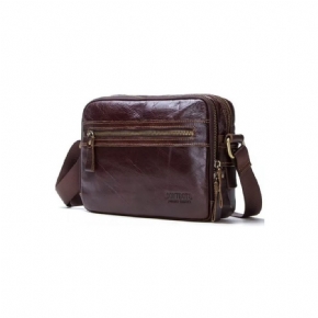 Sacs À Bandoulière Pour Hommes Sac Compact Cuir Crazy Horse Élégant