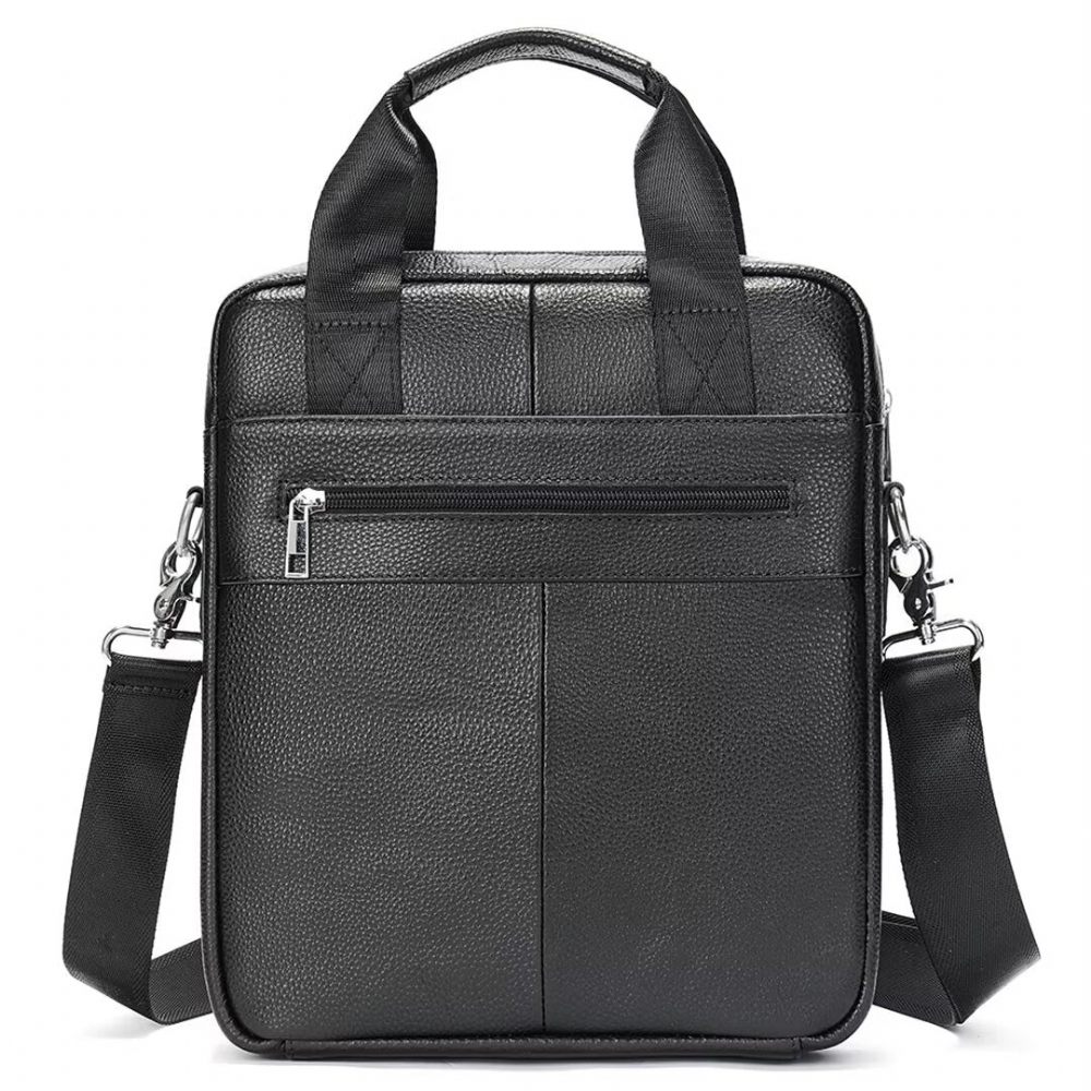 Sacs À Bandoulière Pour Hommes Sac Cuir D'alligator Voyager Sophistiqué - Noir1