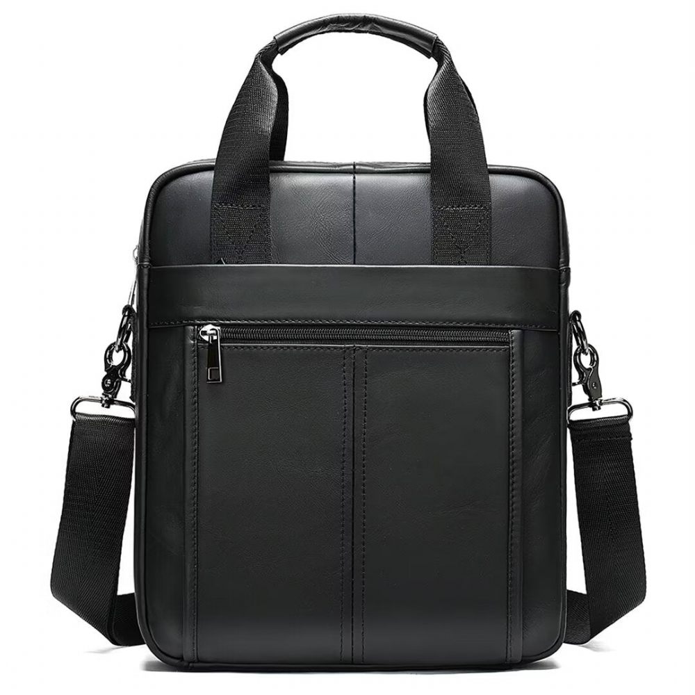 Sacs À Bandoulière Pour Hommes Sac Cuir D'alligator Voyager Sophistiqué - Noir1