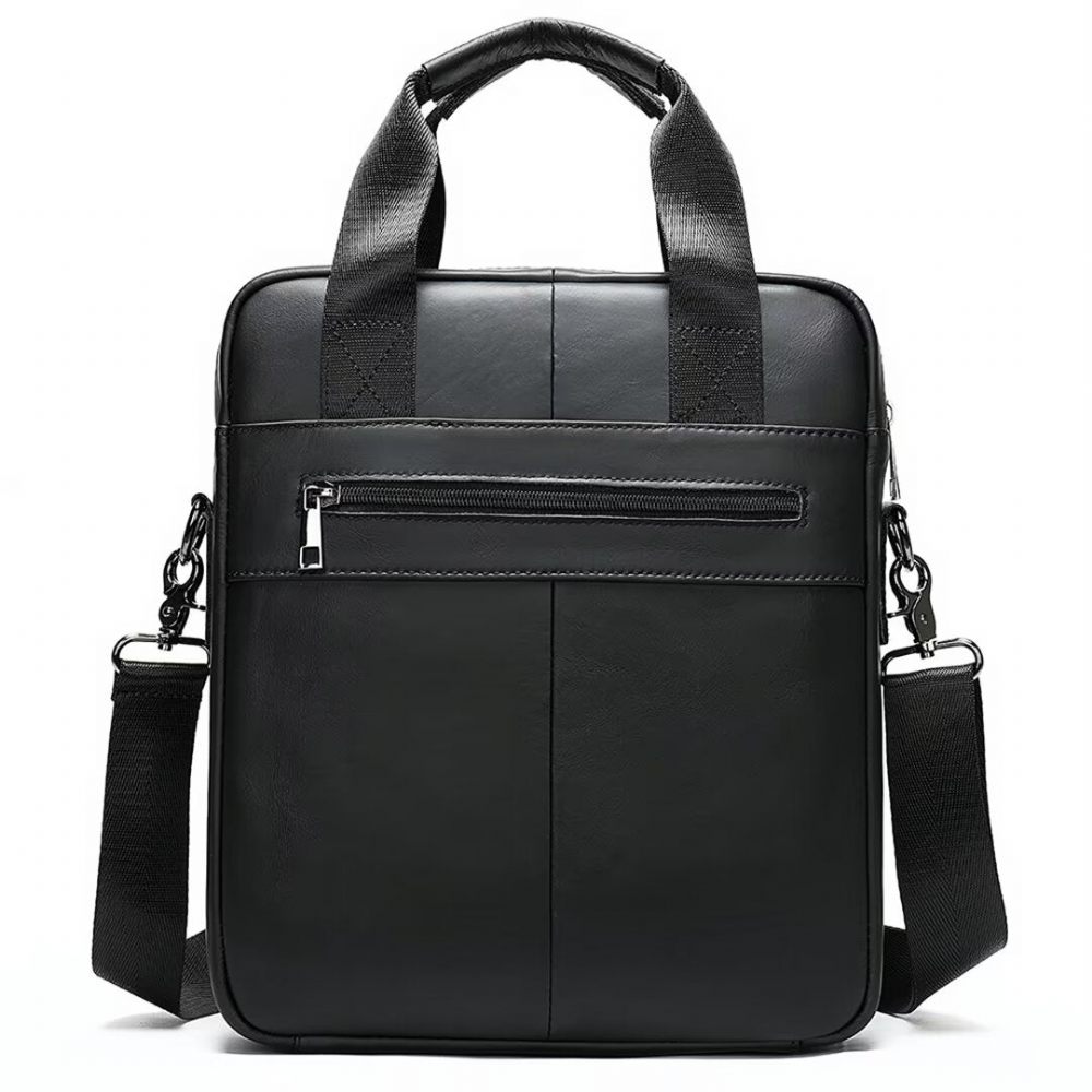 Sacs À Bandoulière Pour Hommes Sac Cuir D'alligator Voyager Sophistiqué - Noir1