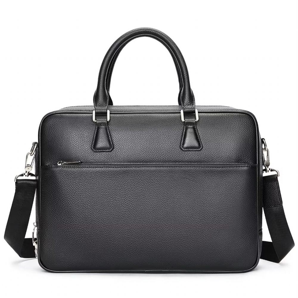 Sacs À Bandoulière Pour Hommes Sac Cuir Executive Elite - Noir