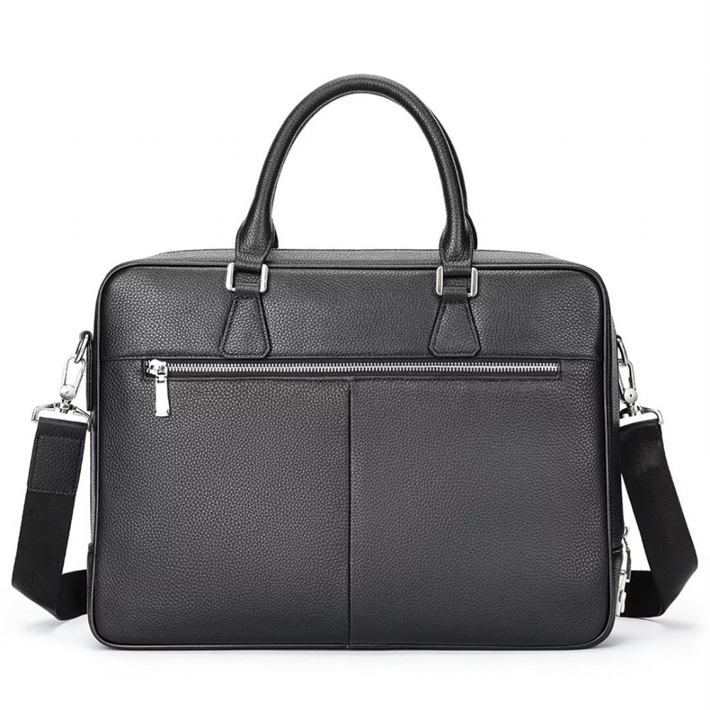 Sacs À Bandoulière Pour Hommes Sac Cuir Executive Elite - Noir