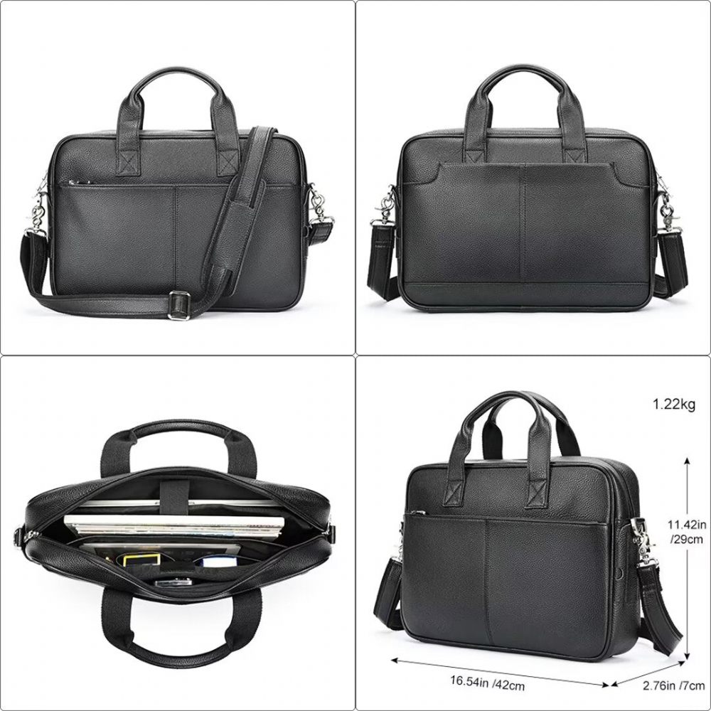 Sacs À Bandoulière Pour Hommes Sac Cuir Homme Distingué - Noir1